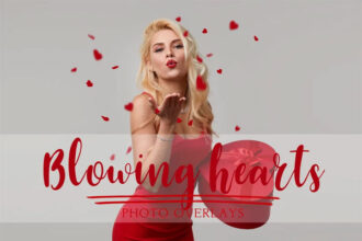 Blowing Hearts Overlays