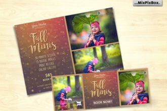 Fall Mini Session Photo Template V.2