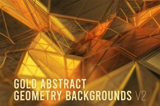 Gold Abstract Geometry Backgrounds