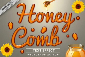 Honey Text Effect Action