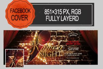 Karaoke Night Facebook Covers