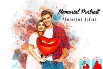 Memorial Portrait Photoshop Action