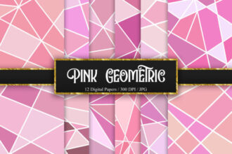 Pink Geometric Background