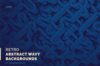 Retro Abstract Wavy Backgrounds