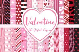 Valentine Background Digital Papers