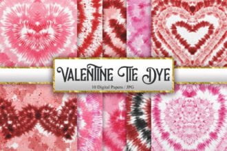 Valentine Tie Dye Background
