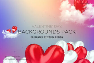 Valentine's Day Backgrounds Pack