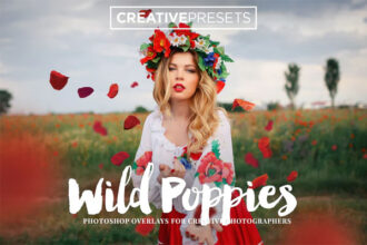Wild Poppies Leaves Overlays