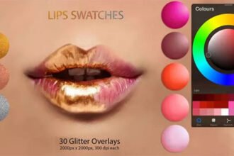 Lips Swatches For Digital Painting