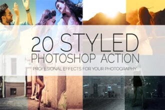 20 Styled Effects Photoshop Action
