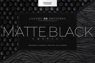 3D Matte Black Patterns