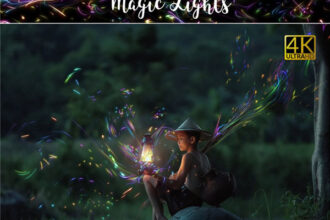 4k Magic Lights Overlays
