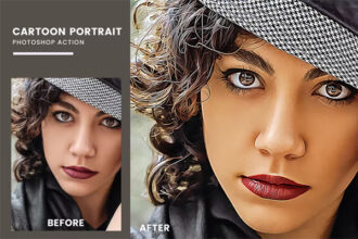 Cartoon Portrait Photoshop Action