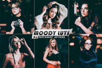Moody LUTS Actions in Photoshop