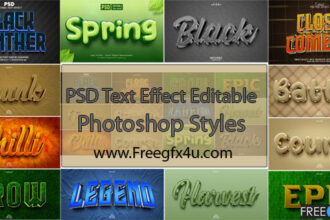 PSD Text Effect Editable Styles