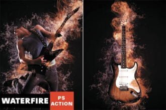 Waterfire Photoshop Action