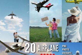 20 Airplane Overlays
