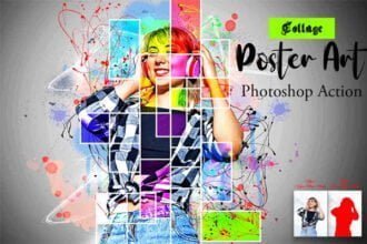 Collage Poster Art Photoshop Action