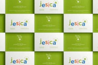 Grid Style Business Card