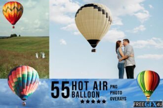 Hot Air Balloons Overlays