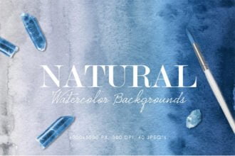 Natural Watercolor Ombre Backgrounds