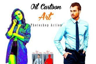 Oil Cartoon Art Photoshop Action