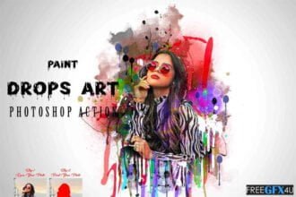 Paint Drops Art Action