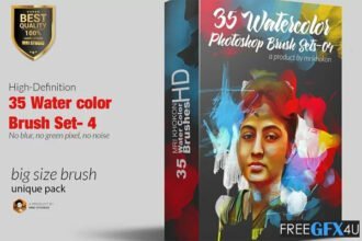 Water Color Photoshop Brush Set