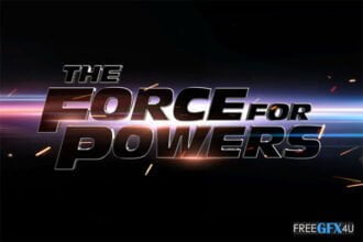 Fast and Furious Text Effect