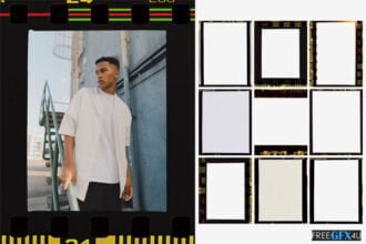 10 Vertical Frame Overlay