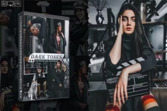 Black Tones Portrait Actions and Presets