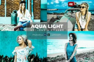 Cute Aqua Light Preset and Action Lightroom