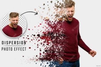 Dispersion Photo with Exploding Pixels