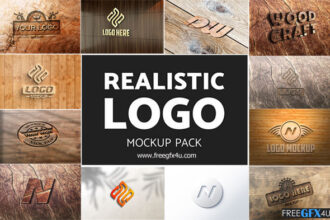 Logo Mockup Realistic Psd