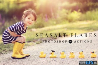 Flares Collection Photoshop Actions + Overlays