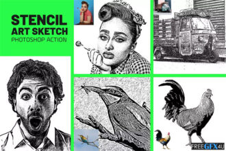 Stencil Art Sketch Actions