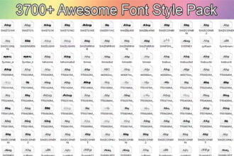 3700+ Awesome Fonts Pack