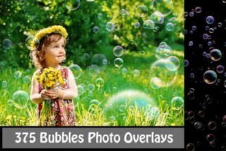 375 Bubbles Photo Overlays