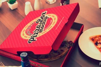 5 Pizza Packaging Mockups