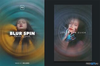 Blur And Rotate Photo Effect