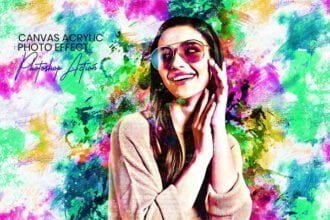 Canvas Acrylic Painting Photo Effect