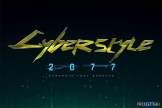 Cyberpunk 2077 Text Effect