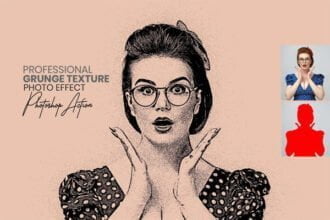 Grunge Texture Photo Effect Photoshop Action