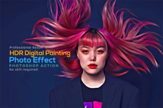 HDR Digital Painting Photo Effect