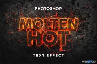 Lava 3D Text Effect