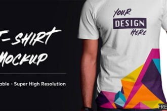 Realistic Men’s T-Shirt Mockup