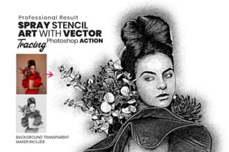 Spray Stencil Art Photoshop Action