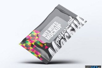 Wet Wipes Package Mockup