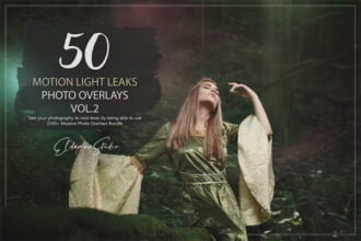 50 Motion Light Leaks Photo Overlays V2