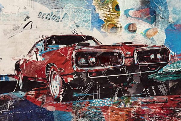 Art Effect of a Newspaper Collage